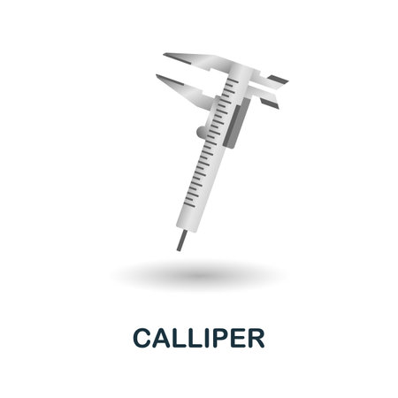 Calliper icon. 3d illustration from measuring collection. Creative Calliper 3d icon for web design, templates, infographics and moreのイラスト素材