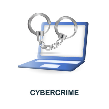 Cybercrime icon. 3d illustration from cybercrime collection. Creative Cybercrime 3d icon for web design, templates, infographics and moreのイラスト素材