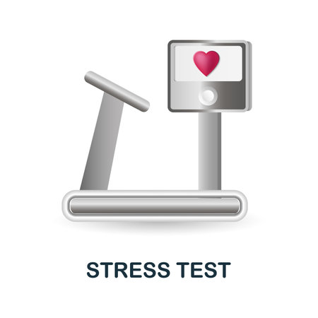 Stress Test icon. 3d illustration from health check collection. Creative Stress Test 3d icon for web design, templates, infographics and moreのイラスト素材