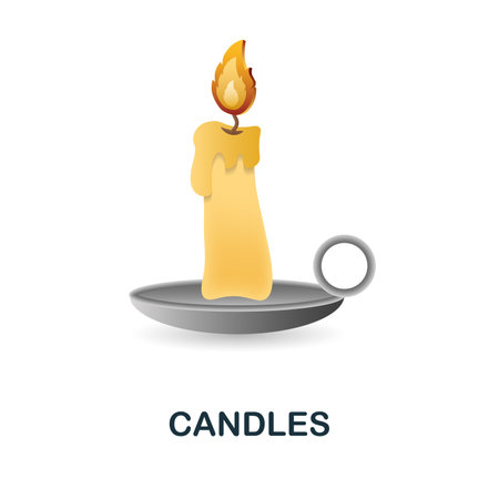Candles icon. 3d illustration from christmas collection. Creative Candles 3d icon for web design, templates, infographics and moreのイラスト素材