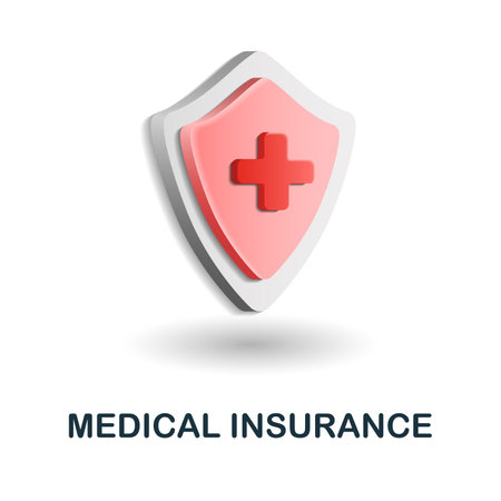 Medical Insurance icon. 3d illustration from insurance collection. Creative Medical Insurance 3d icon for web design, templates, infographics and moreのイラスト素材