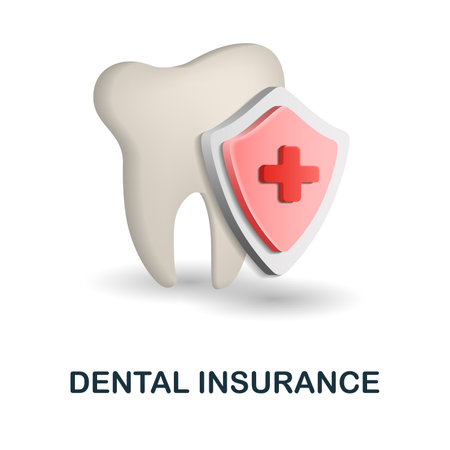 Dental Insurance icon. 3d illustration from insurance collection. Creative Dental Insurance 3d icon for web design, templates, infographics and moreのイラスト素材