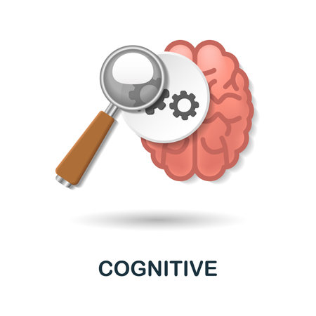 Cognitive icon. 3d illustration from neuromarketing collection. Creative Cognitive 3d icon for web design, templates, infographics and moreのイラスト素材