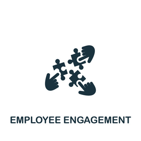 Employee Engagement icon. Monochrome simple Talent Development icon for templates, web design and infographicsのイラスト素材