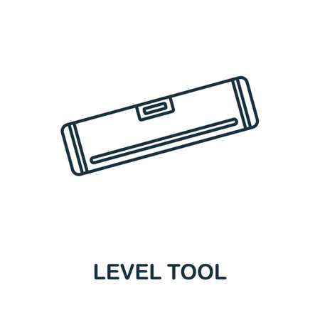 Construction Helmet line icon. Simple element from construction collection. Creative Construction Helmet outline icon for web design, templates, infographics and moreのイラスト素材