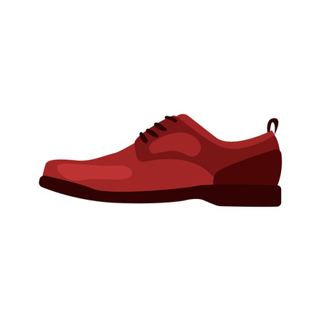 Classic shoes illustration in color cartoon style. Editable vector graphic design.のイラスト素材