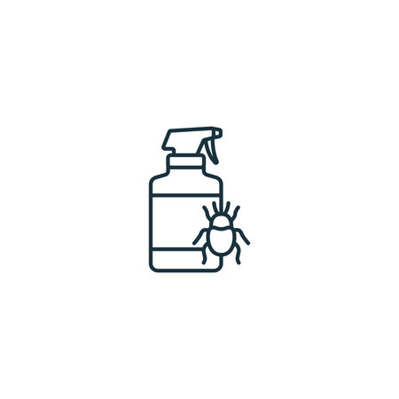 Insecticide icon. Monochrome simple sign from agriculture collection. Insecticide icon for logo, templates, web design and infographics.のイラスト素材