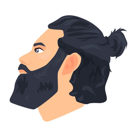 Trendy Beard icon. Colored vector element from beards collection. Creative Trendy Beard icon for web design, templates and infographics.のイラスト素材