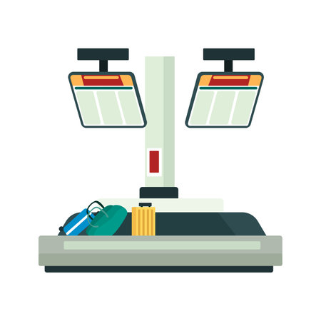 Airport interior flat icon. Colored vector element from airport collection. Creative Airport interior icon for web design, templates and infographics.のイラスト素材