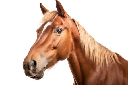Horse photo realistic illustration - Generative AI.の素材