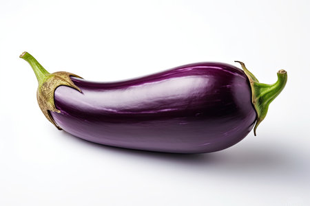 Eggplant photo realistic illustration - Generative AI.の素材