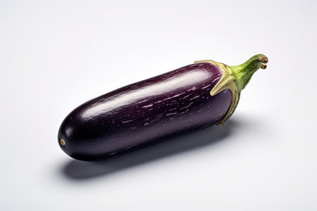 Eggplant photo realistic illustration - Generative AI.の素材