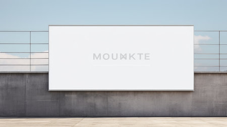 A clean and sleek outdoor advertising photo realistic illustration - Generative AI.の素材