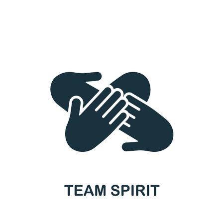 Team Spirit icon. Monochrome simple Business Motivation icon for templates, web design and infographicsのイラスト素材