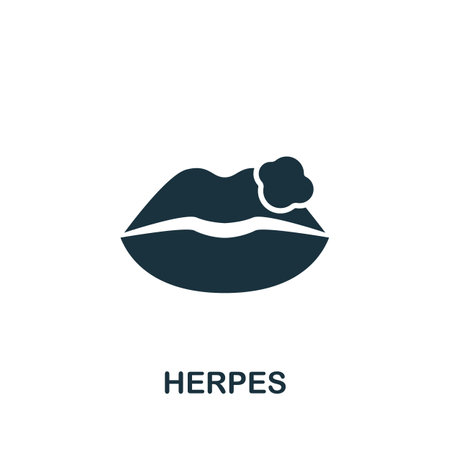 Warts icon. Monochrome simple Deseases icon for templates, web design and infographicsのイラスト素材