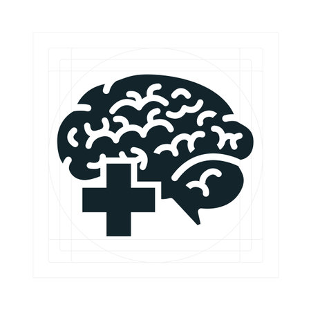 Mental health awareness campaign promoting brain wellness and supportのイラスト素材