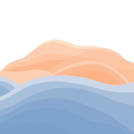 Abstract Hand Painted Illustrations for Postcard, Social Media Banner, Brochure Cover Design or Wall Decoration Background. Modern Abstract Painting Artwork. Vector patternのイラスト素材