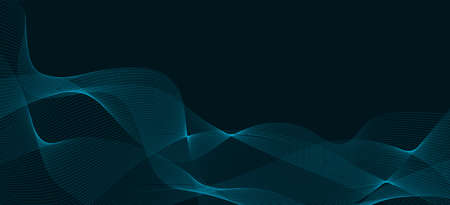 Light blue abtract blend design with soundwave. Creative dynamic illustration for background or presentation.のイラスト素材