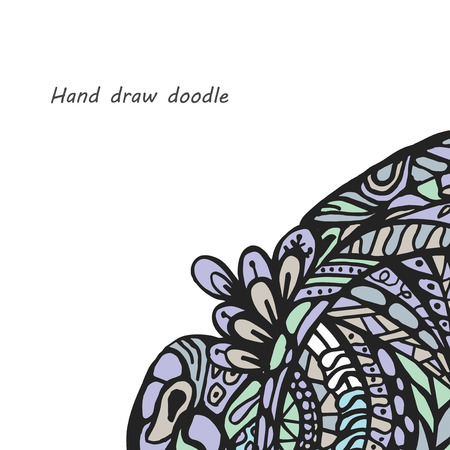 Hand draw abstract drawnのイラスト素材