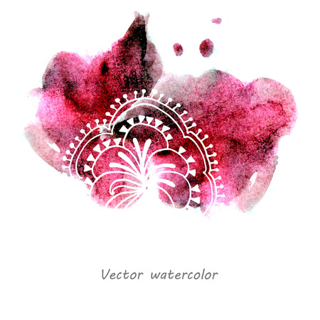 Hand draw watercolor elementsのイラスト素材