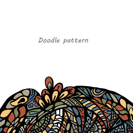 Hand draw abstract drawnのイラスト素材