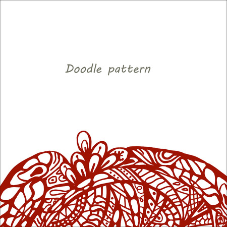 Hand draw abstract drawnのイラスト素材