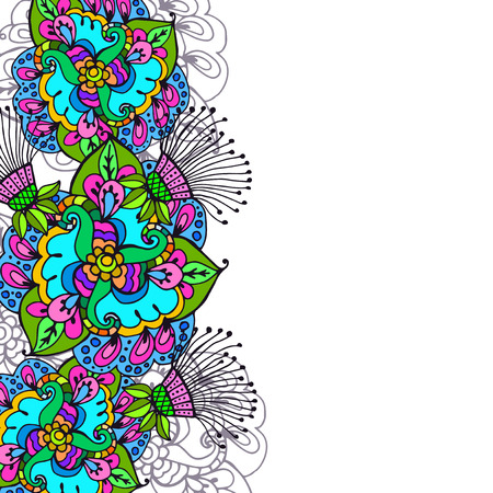 floral background with space for labelsのイラスト素材