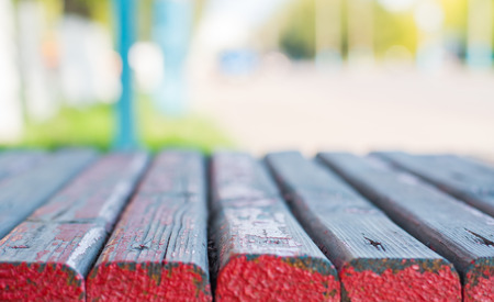 background with low depth of field. Bench.の写真素材