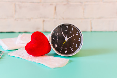 concept of personal hygiene of women. menstrual periodの写真素材