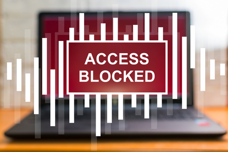 concept. access is denied.の写真素材