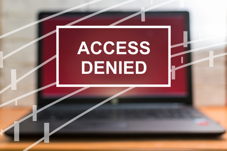concept. access is denied.の写真素材