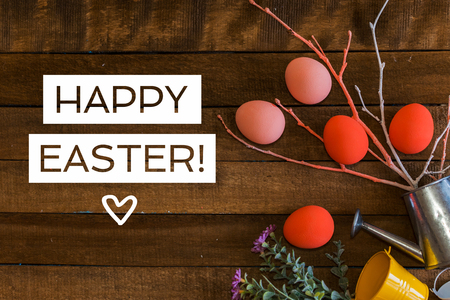 happy Easter cardの写真素材