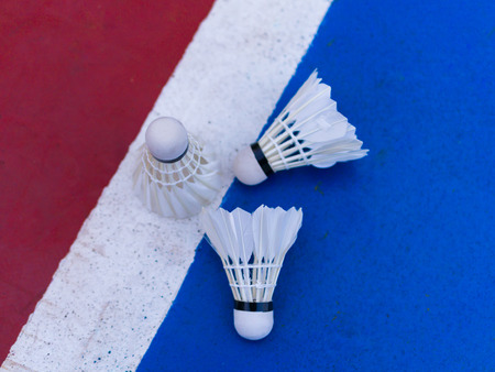 badminton on the Hard Courtの写真素材