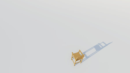 Wooden bar chairの写真素材