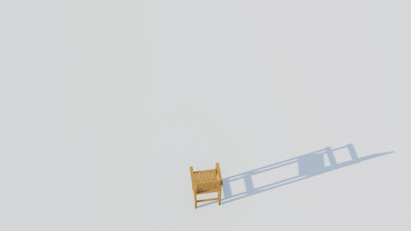 Wooden bar chairの写真素材