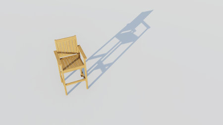 Wooden bar chairの写真素材