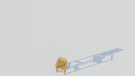 Wooden bar chairの写真素材