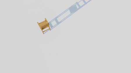 Wooden bar chairの写真素材