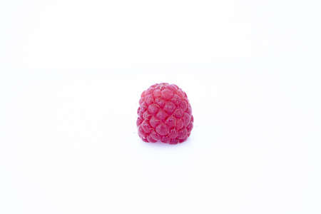 Raspberry isolated on white background. Vegan food, detox conceptの写真素材