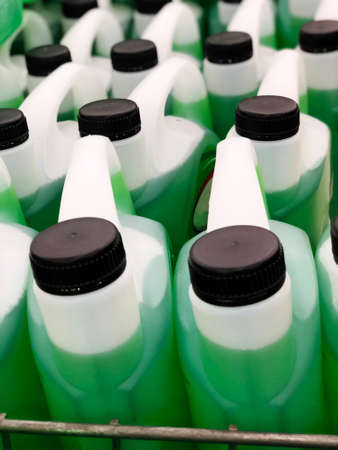 A set of spanners on display. Construction storeShowcase of tool store.の写真素材