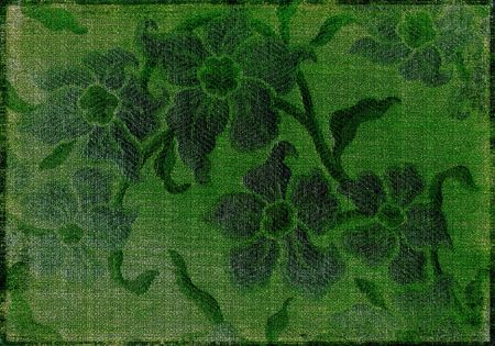 Green Floral Tapestryの写真素材