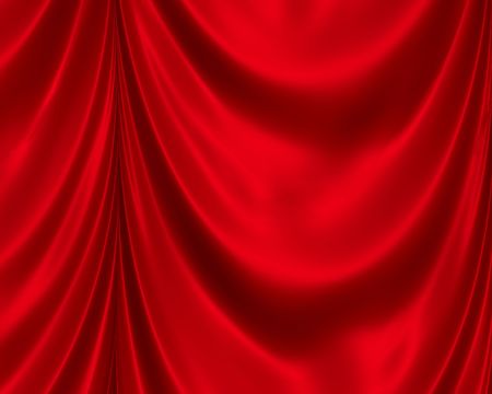 Red Satin Drapes  の写真素材