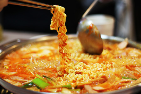 Army Stew  Budaejjigae の写真素材