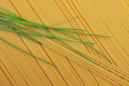 abstract noodles, uncooked instant spaghettiの写真素材