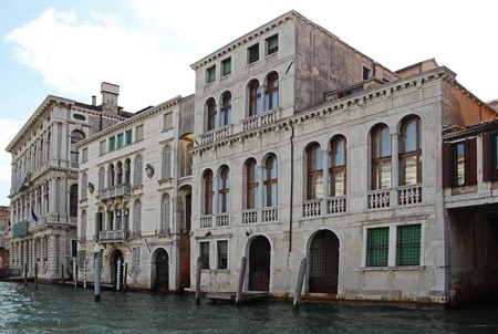 View of the Grand Canal in Venice, Italyの写真素材