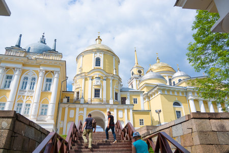 The Nile Desert. The monastery of the Nilo - Stolobenskaya Pustyn. Tver region.のeditorial素材