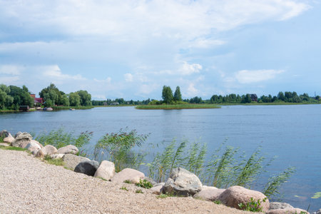 The Nile Desert. The monastery of the Nilo - Stolobenskaya Pustyn. Tver region.