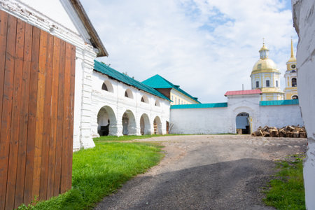 The Nile Desert. The monastery of the Nilo - Stolobenskaya Pustyn. Tver region.の写真素材