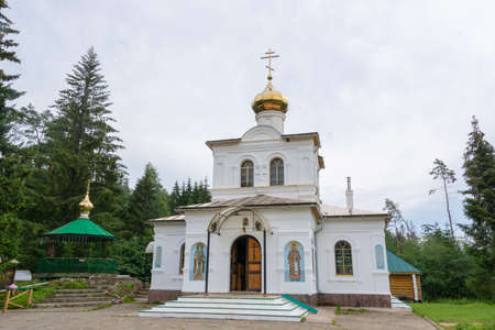 The Holy key. Okovetsky holy spring. Okovtsy, Selizharovsky district, Tver region, Russia.