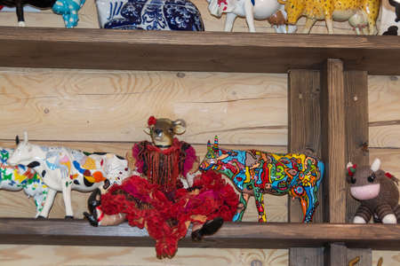 Museum of the history of milk and glazed cheese. Museum exhibits. Russia, Moscow region, Pushkinsky district, the territory of LLC "RostAgroKompleks".のeditorial素材